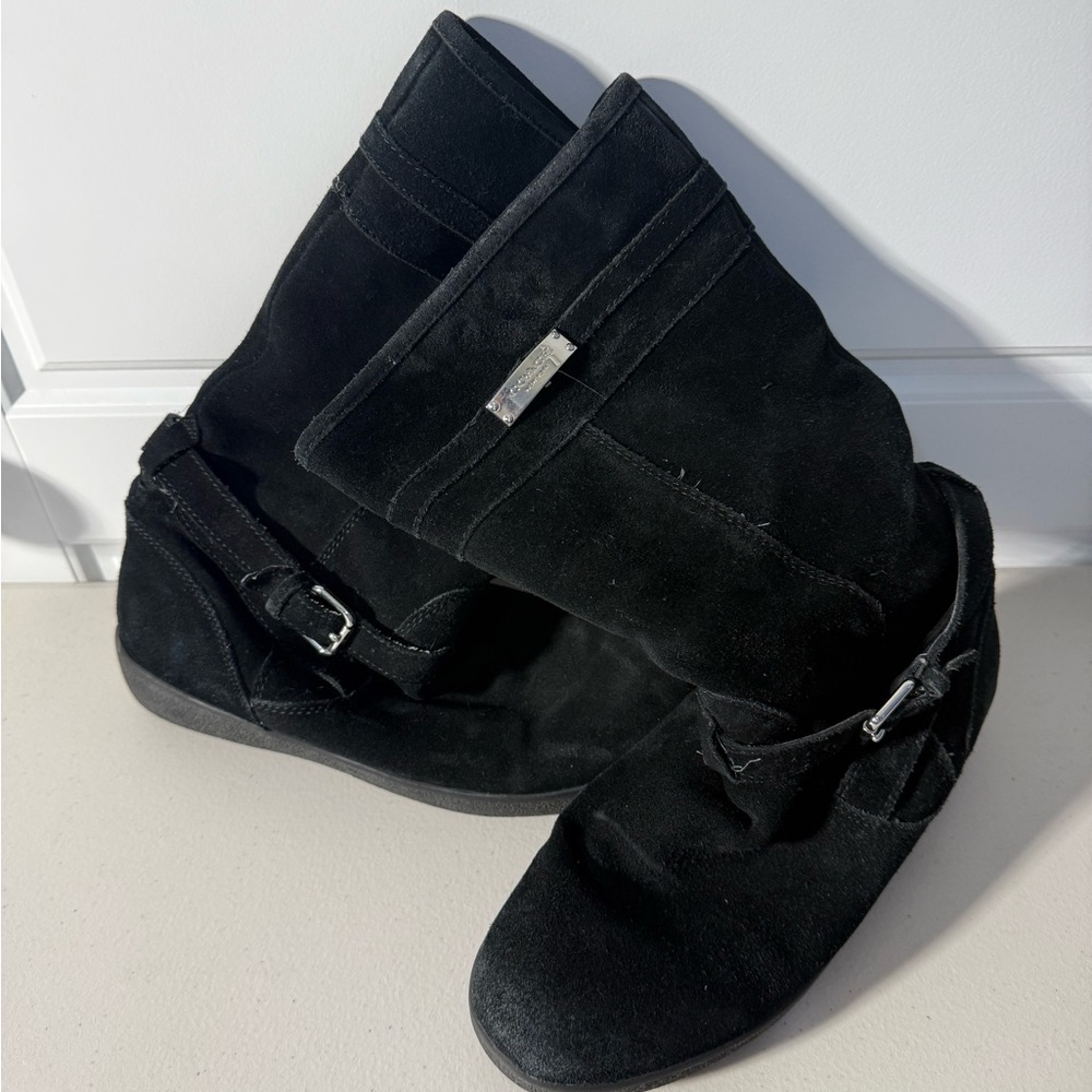 Y2K Coach Black‎ Suede Winter Boots